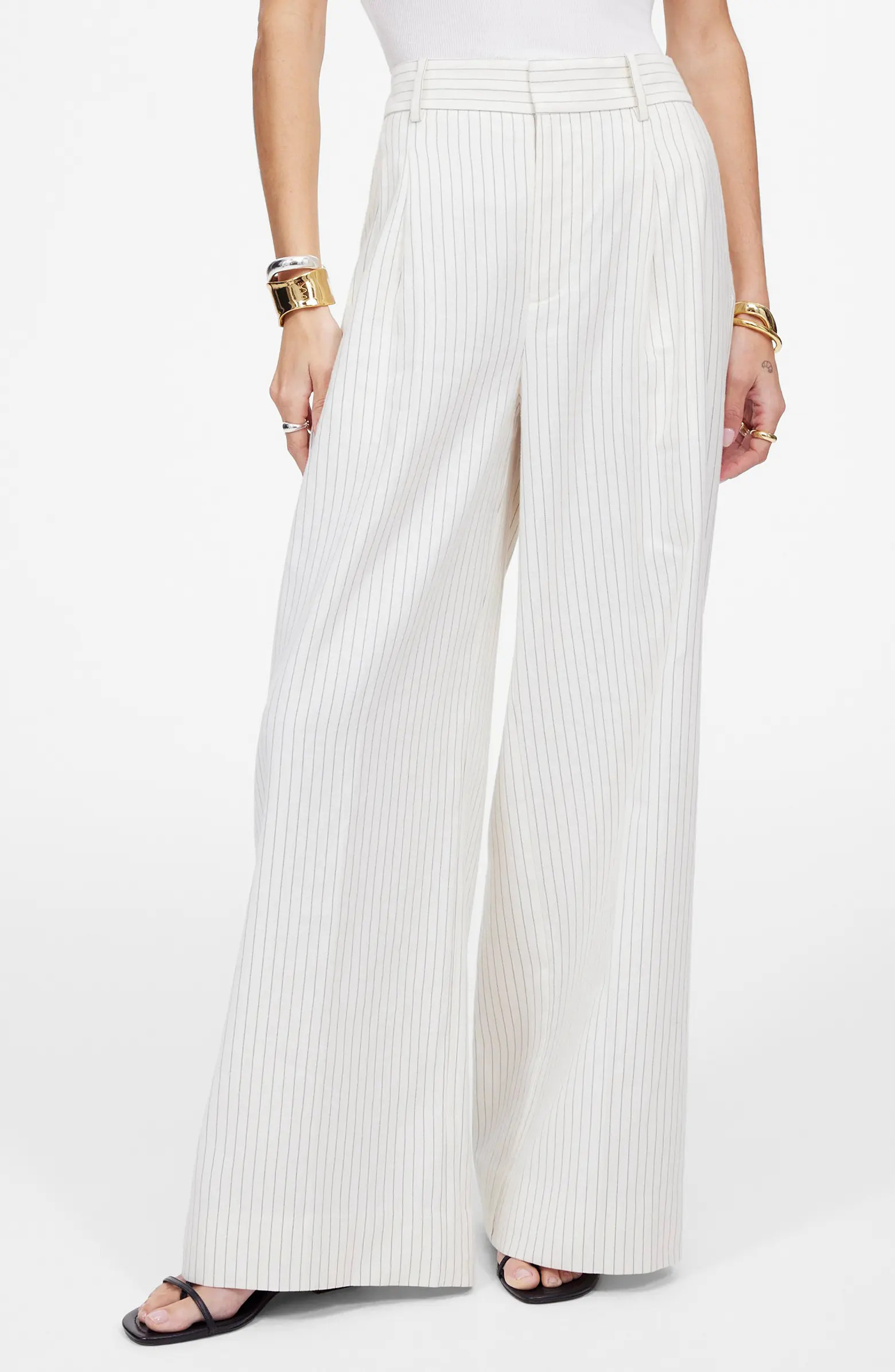 Superwide Leg Linen & Cotton Blend Pants | Nordstrom