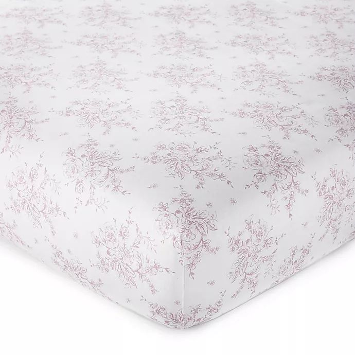 Levtex Baby® Heritage Organic Cotton Floral Fitted Crib Sheet in Lilac | buybuy BABY | buybuy BABY