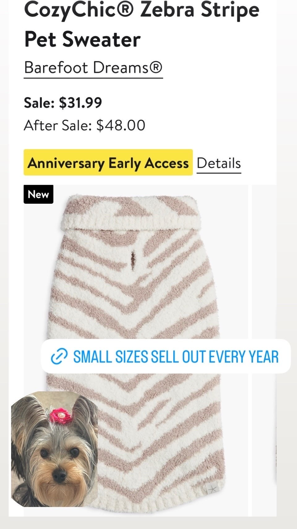 Barefoot dreams dog sweater

#LTKSaleAlert