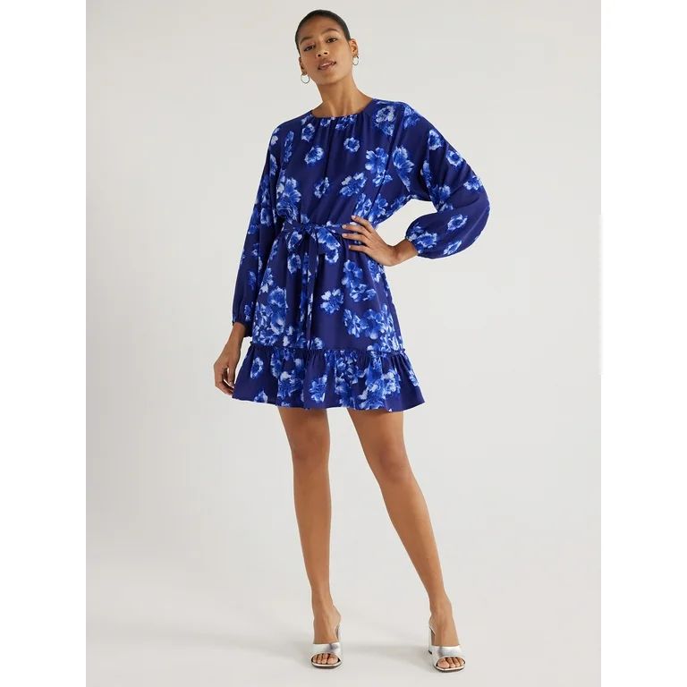 Scoop Women’s Fit and Flare Dress, Sizes XS-XXL | Walmart (US)