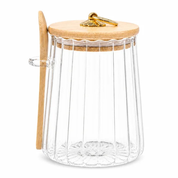Glass Canister with Lid Airtight Storage Jar for Coffee, Nuts, Pet Food - Decorative Container wi... | Walmart (US)