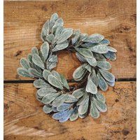 Christmas Candle Ring, Sparkle Mistletoe 3.5 Inch Mini Wreath, Floral Decor | Etsy (US)