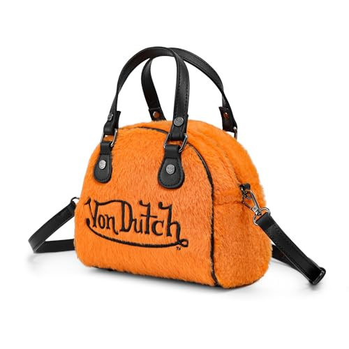 Von Dutch Womens Furry Bowling Bag Purse - Stylish Women's Handbag with Adjustable Strap, Spacious Interior | Amazon (US)