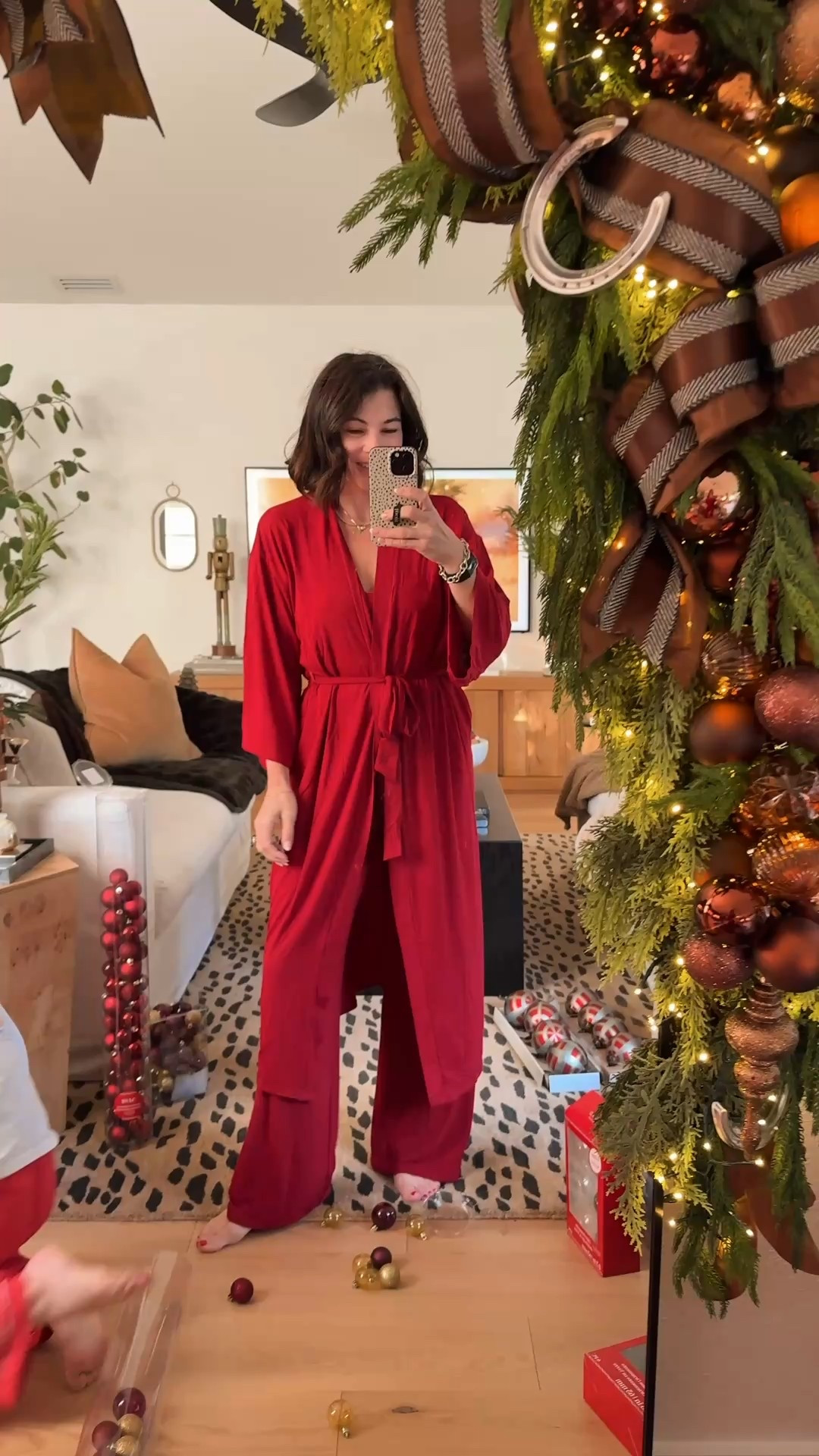 Wearing size xs. The coziest pajama set ever!!! The cami is ribbed. #meandmrjones Christmas gifts for her. Christmas gift for mom  

#LTKSeasonal #LTKGiftGuide #LTKHoliday