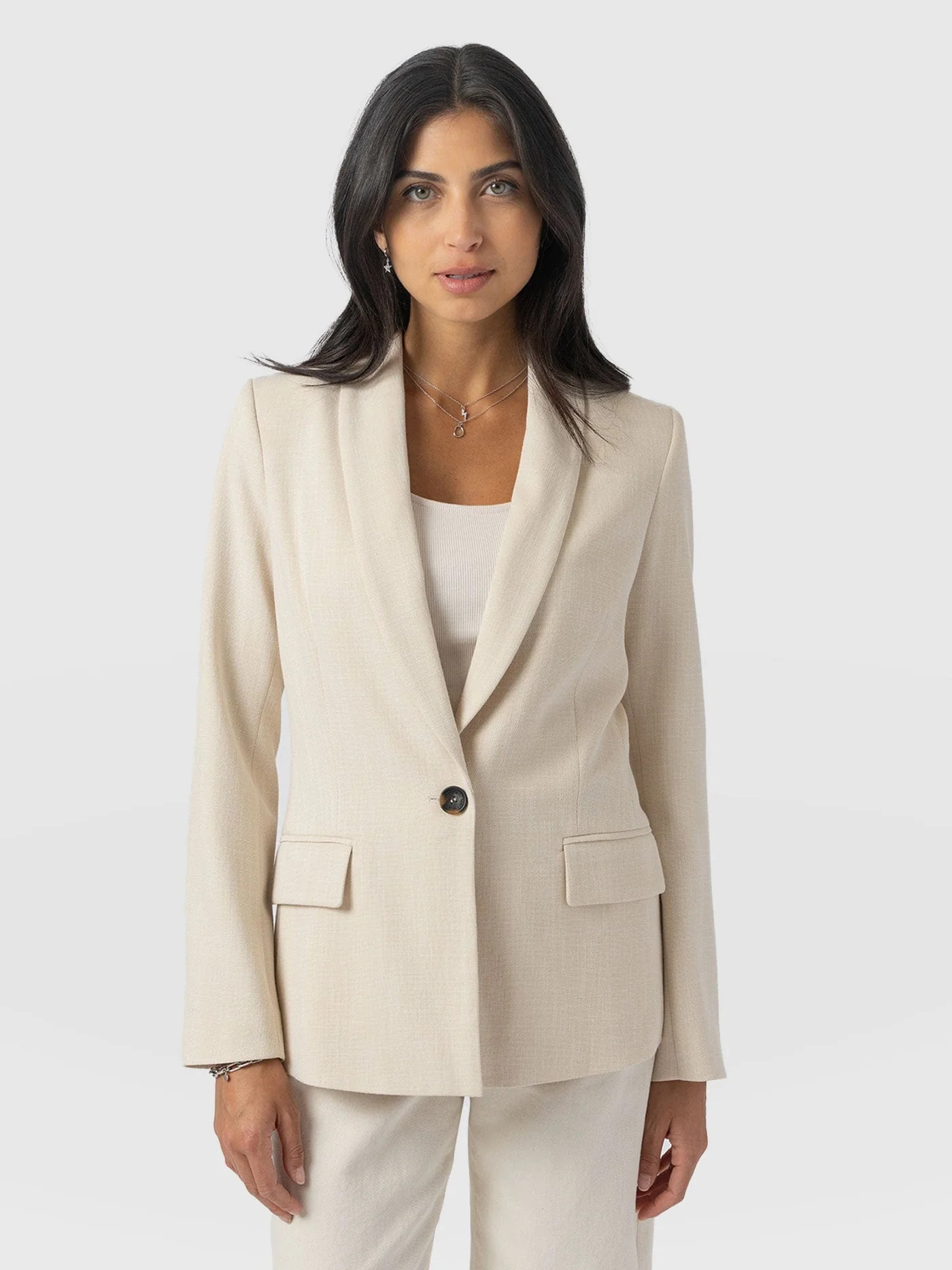 Argent Blazer - Cream | Saint + Sofia