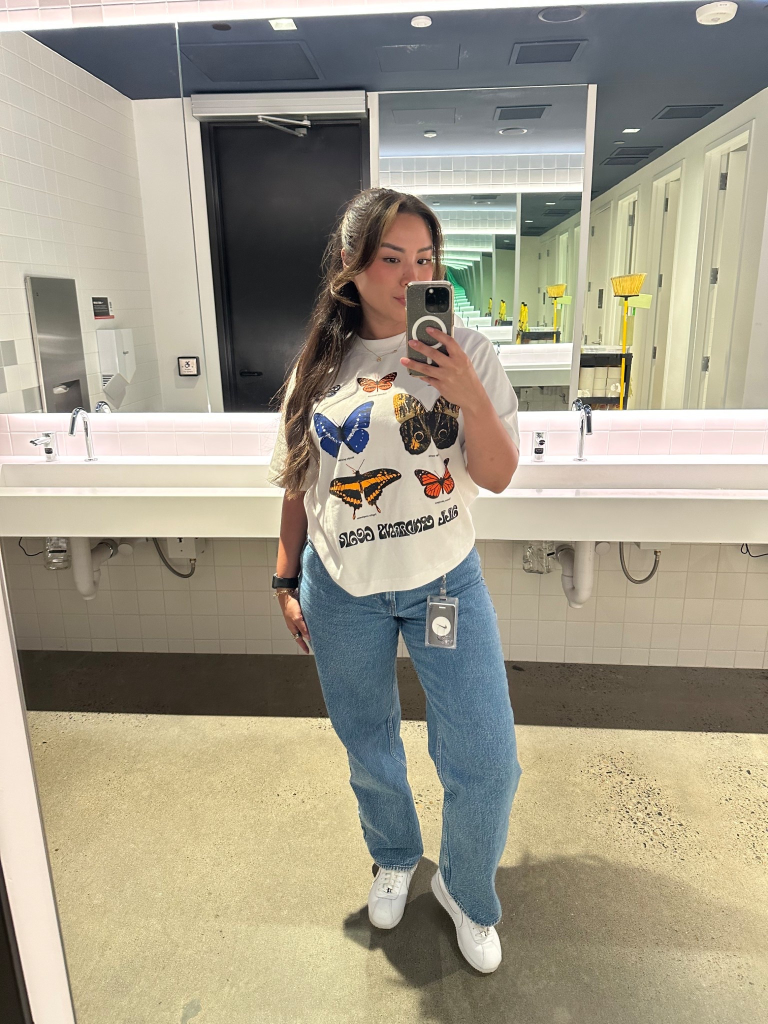 Casual work fit! Tee sold out:( Comfy all white leather sneaker 

#LTKSummerEdit #LTKStyleTip
