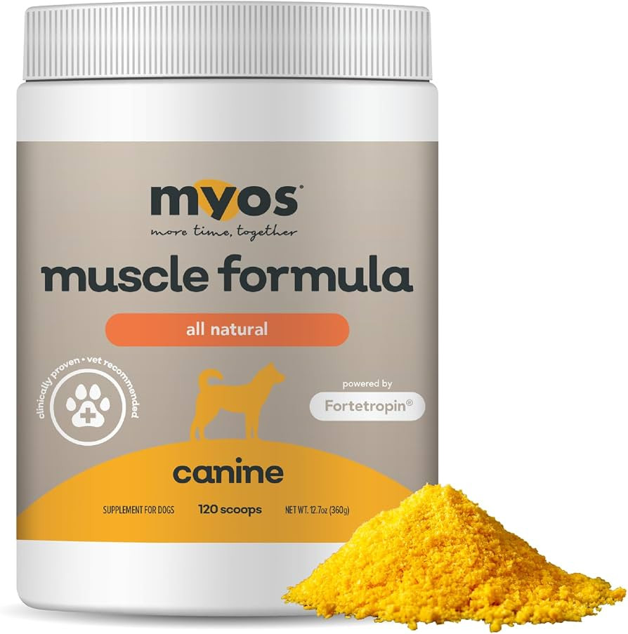MYOS Canine Muscle Formula - Backed by Science All-Natural Muscle Building Supplement - Reduce Mu... | Amazon (US)