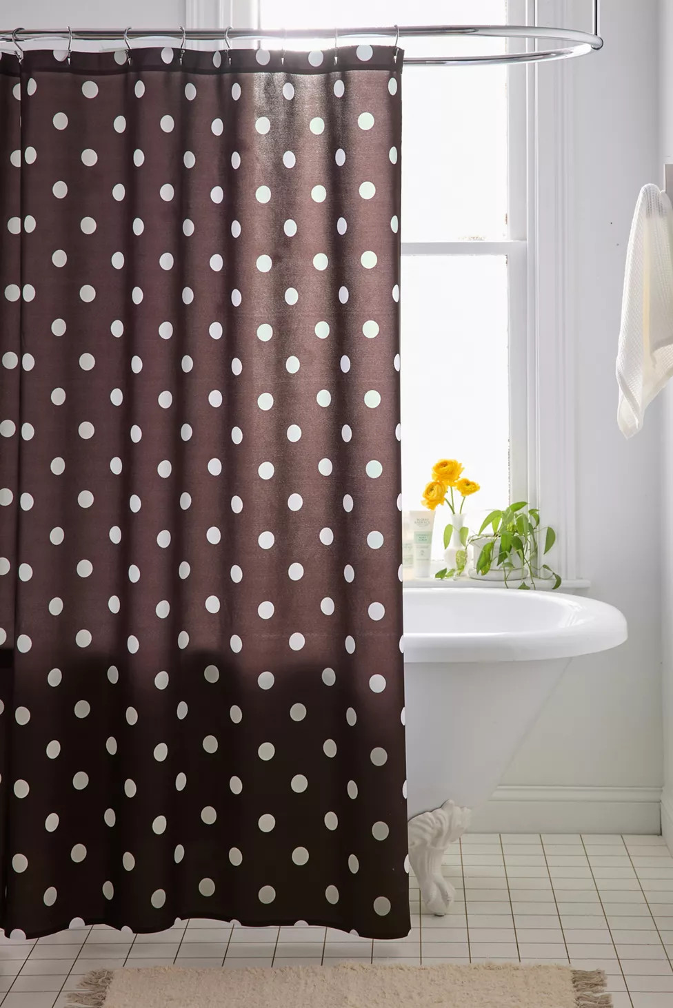 Classic Polka Dot Patterned Shower Curtain | Urban Outfitters (US and RoW)