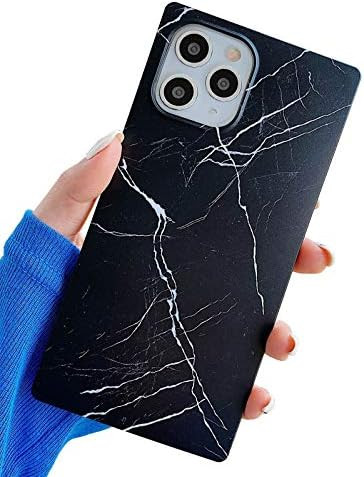 KERZZIL Luxury Square Marble iPhone 11 Pro Max Case, Slim Stylish Matte Soft TPU Silicone Gel Shockp | Amazon (US)