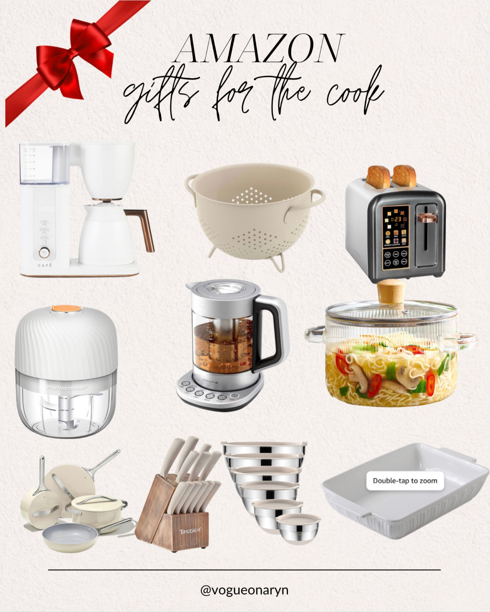 Amazon gifts for the cook, amazon finds, amazon cooking , amazon kitchen , Christmas gift guide 

#LTKHoliday #LTKxPrime #LTKGiftGuide