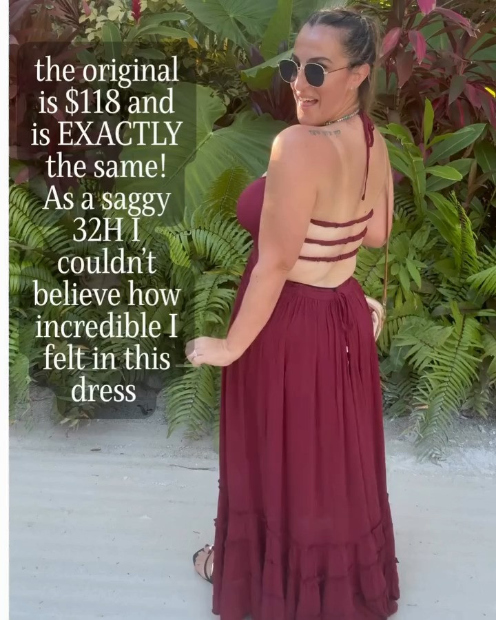 Wearing a medium. This is a great vacation dress, summer wedding guest dress, or hot date night dress! I feel sexy and sophisticated while also comfortable and confident.  

 #LTKMidsize #LTKTravel #LTKWedding