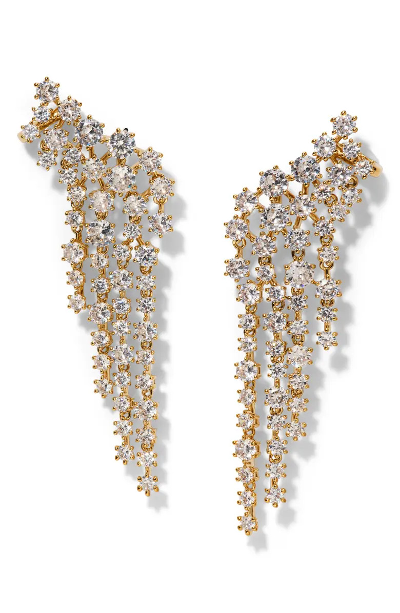Sunshower Cubic Zirconia Ear Crawlers | Nordstrom