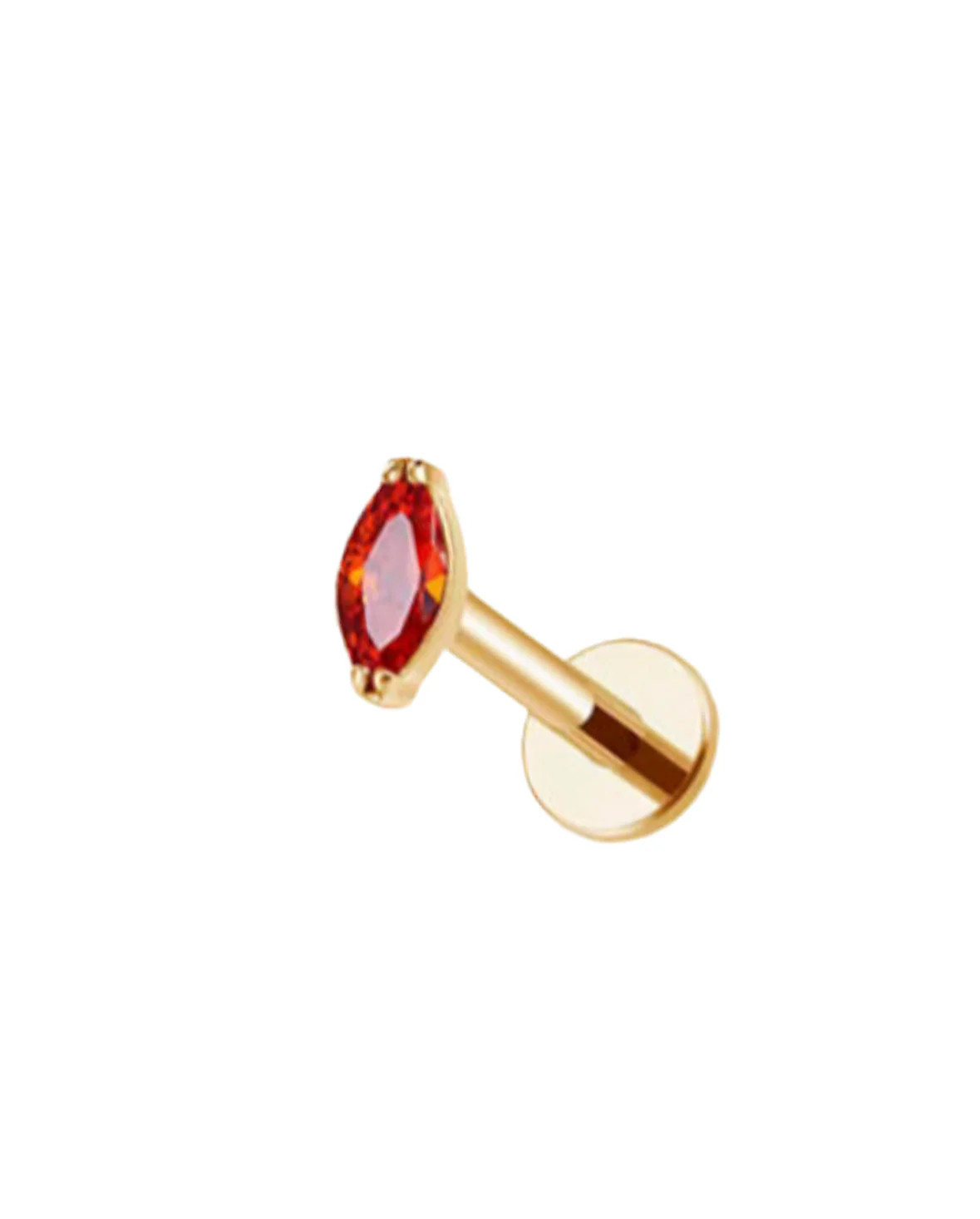 Ruby Red Marquise Flat Back | Pierced by Ash Design