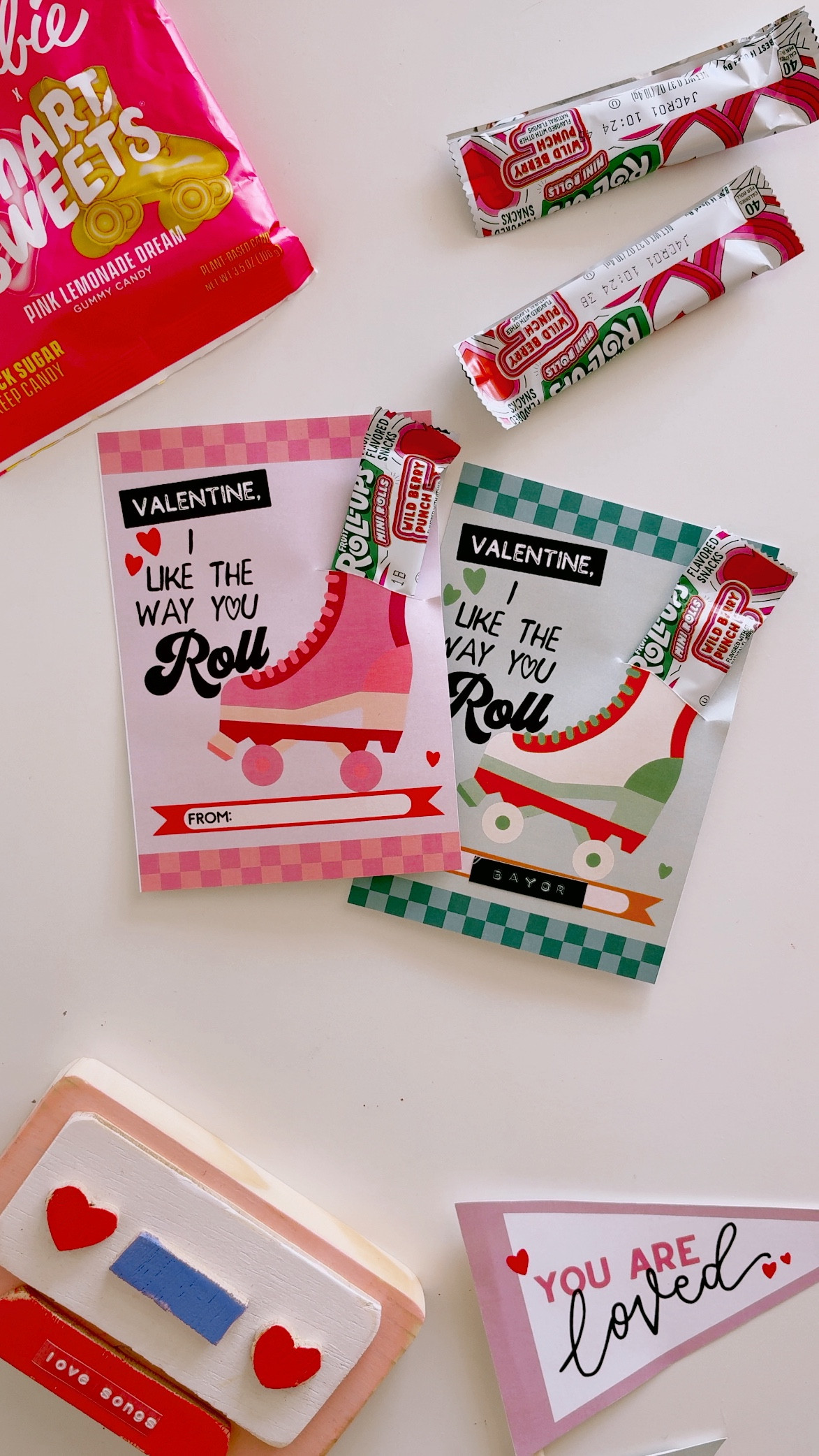 Valentine, I like the way you roll! Rollerskate valentines perfect for fruit roll ups, skate themed treats or trinkets, and more! 

#LTKParties #LTKSeasonal #LTKKids