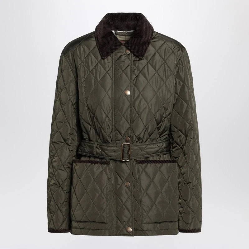 Burberry Dark Quilted Nylon Jacket | Baltini