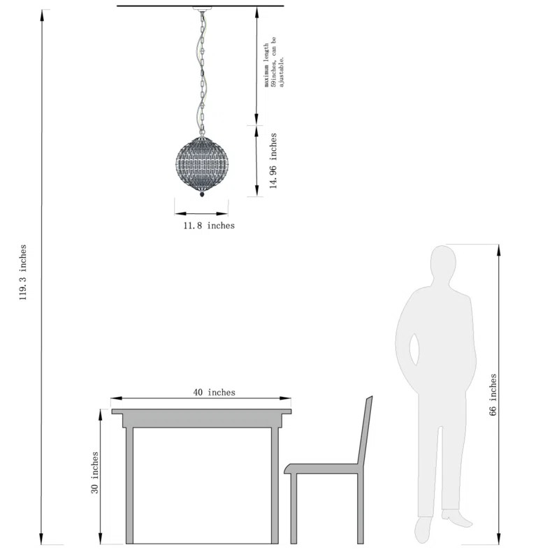 Jaemir Retro Globe Crystal Chandelier | Wayfair North America