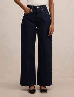 Nicki Petite Mid Rise Straight Jean Dark Indigo | Ever New (CA)