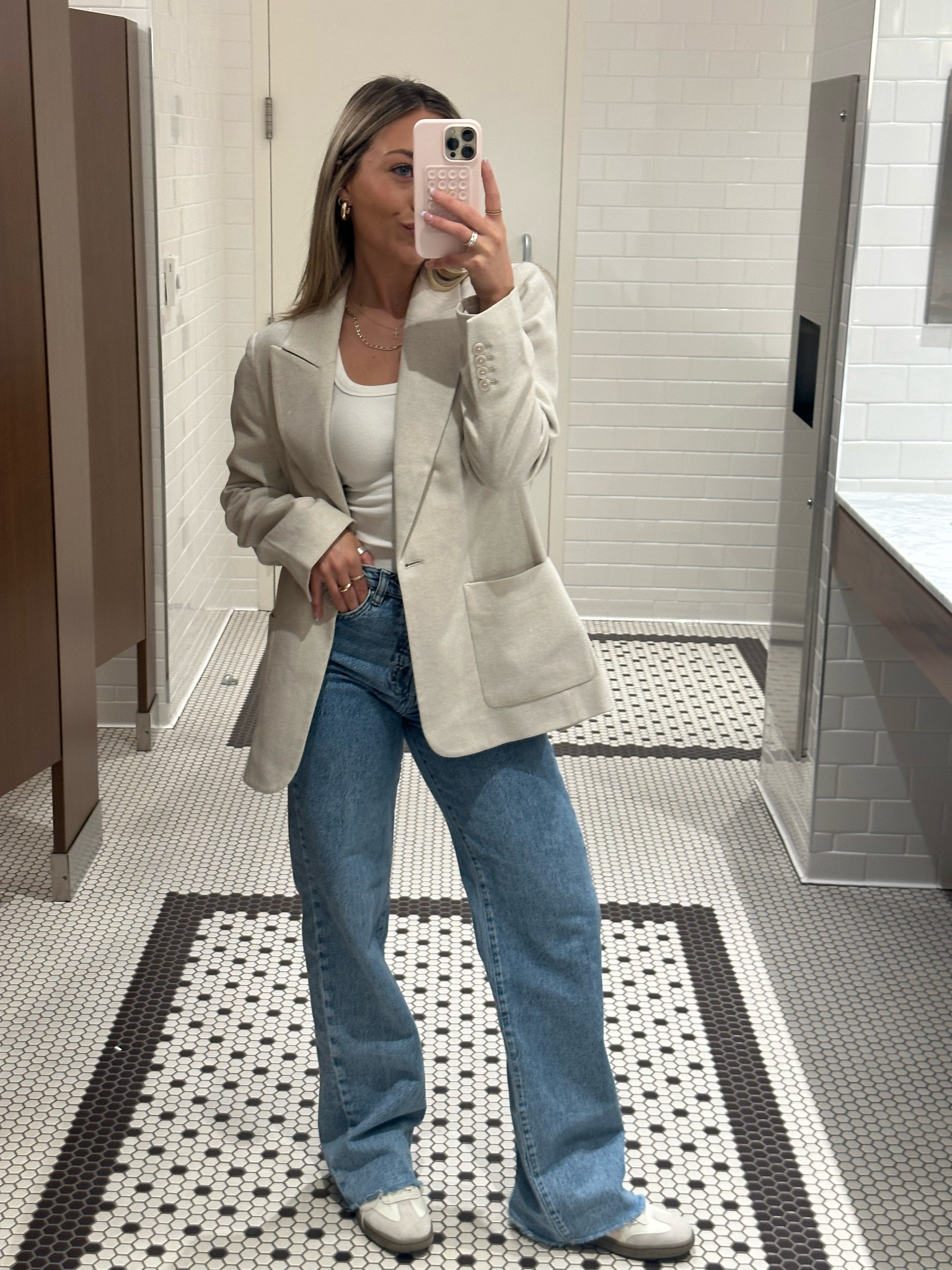 My favorite work outfit to date! 🤍 Blazer is old Express! 

#LTKshoecrush #LTKworkwear #LTKstyletip