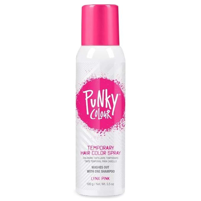 Punky Temporary Hair Color Spray, Lynx Pink, Fast-Drying, Non-Sticky, Non-Damaging, Travel Size H... | Amazon (US)