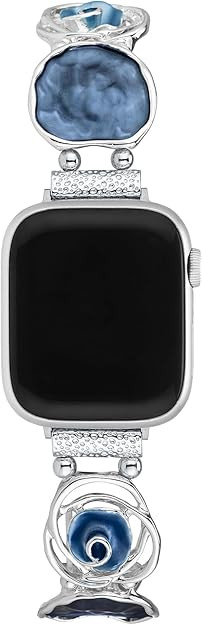 Rose Bloom Elastic Watch Band for Women Compatible with Apple Watch 38/40/41/42/44/45/46/49mm Ser... | Amazon (US)