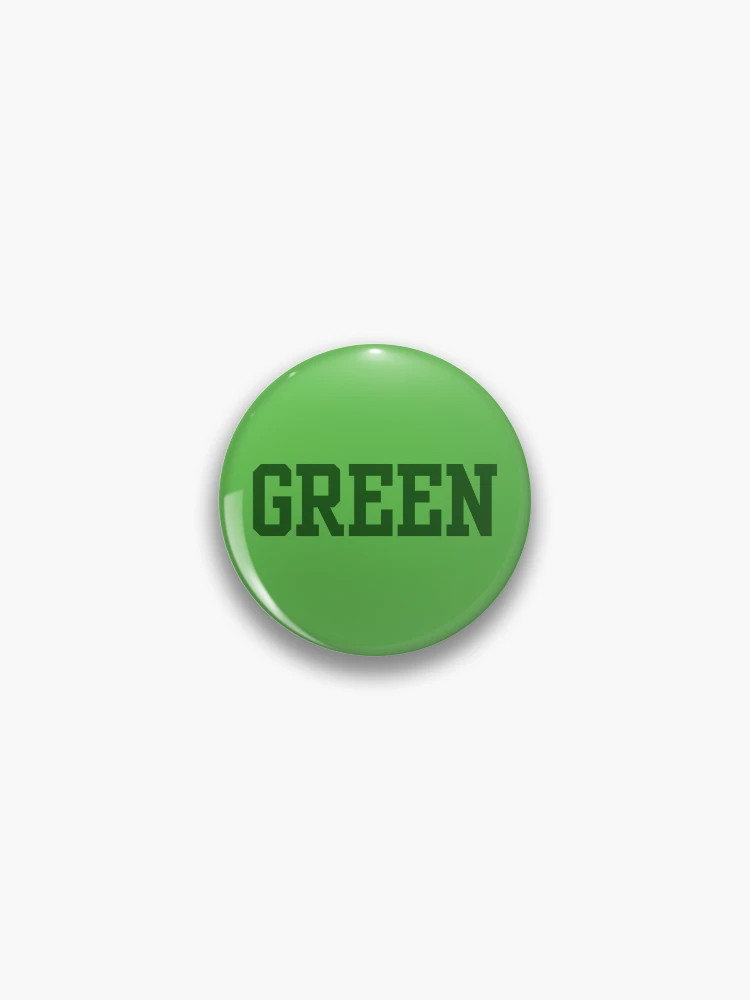 ‘Green’ Pin Pin | Redbubble (US)
