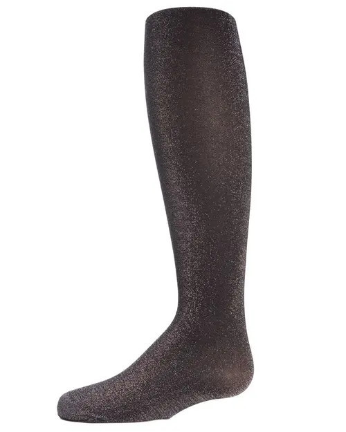MeMoi Shining Star Shimmer Tights in Black at Nordstrom, Size 2-4T | Nordstrom