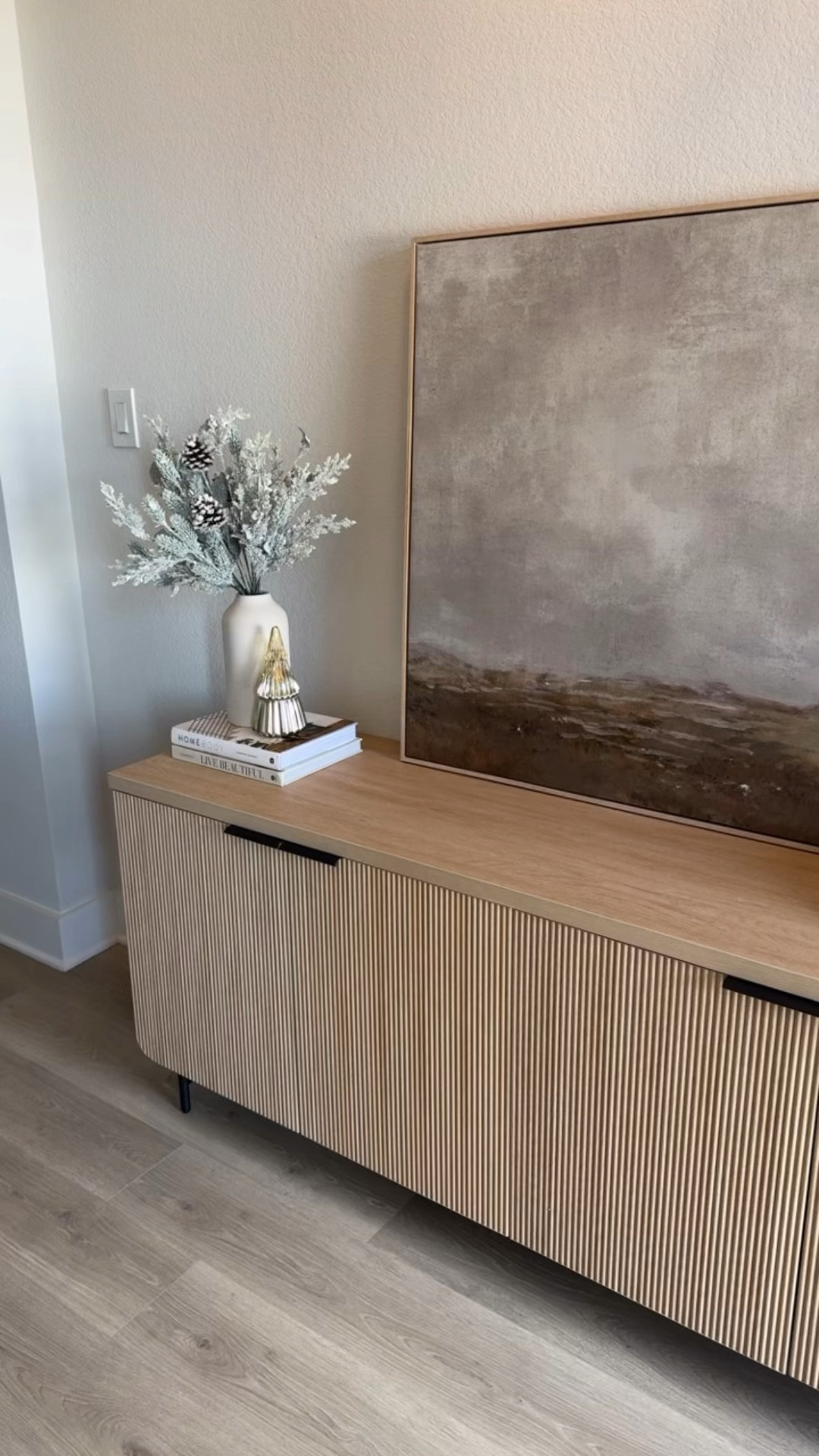 Absolutely in love with our entryway  console and can’t wait to decorate when the season is over. The color is perfect. Took hours for hubby to assemble but totally worth it 

#LTKStyleTip #LTKHome #LTKHoliday