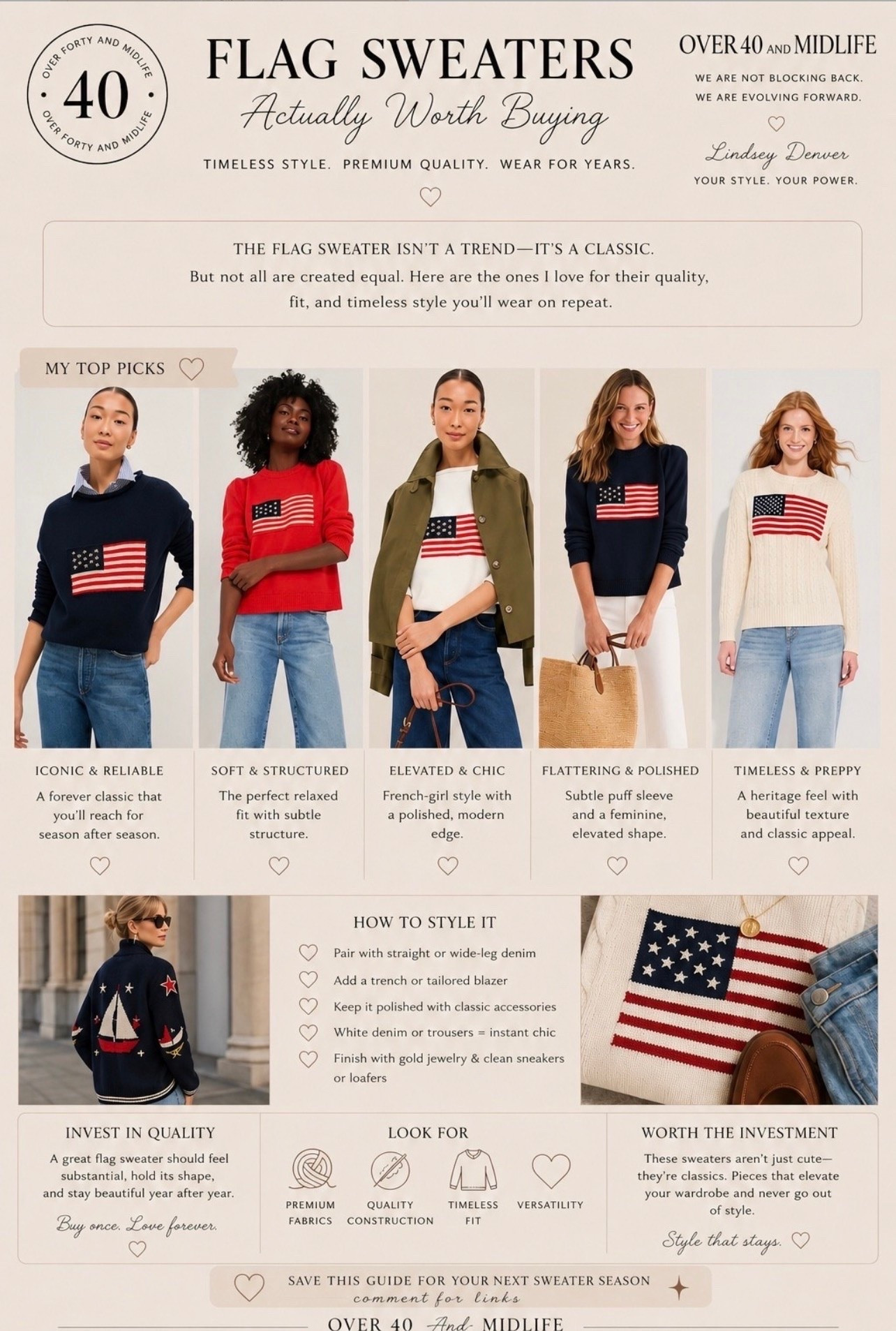 ✨Tap the bell, save and ❤️ for over 40 fashion, midlife style, midsize fashion and luxury looks for less. 

Memorial Day, July 4th, flag sweaters worth buying

👑"Helping you look good, feel good!" - Lindsey Denver

Comment SHOP below to receive a DM with the link to this post on my LTK ⬇ https://liketk.it/6cdIW

Comment SHOP below to receive a DM with the link to this post on my LTK ⬇ https://liketk.it/6cdJP ltkxanthro