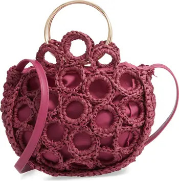 Mali + Lili Rachel Crochet Half Moon Bag | Nordstrom | Nordstrom