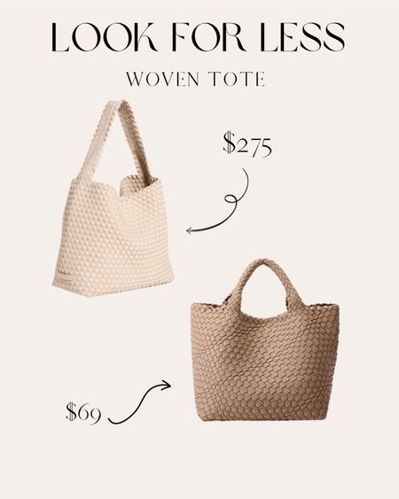 Look for Less: Woven tote bag // $270 (designer) vs $70 (Amazion) 

#LTKunder100 #LTKitbag