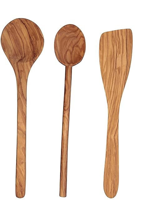Scanwood Olive Wood Utensil (Spatula Spoon Ladle 3 Piece Set 12 Inch) | Amazon (US)