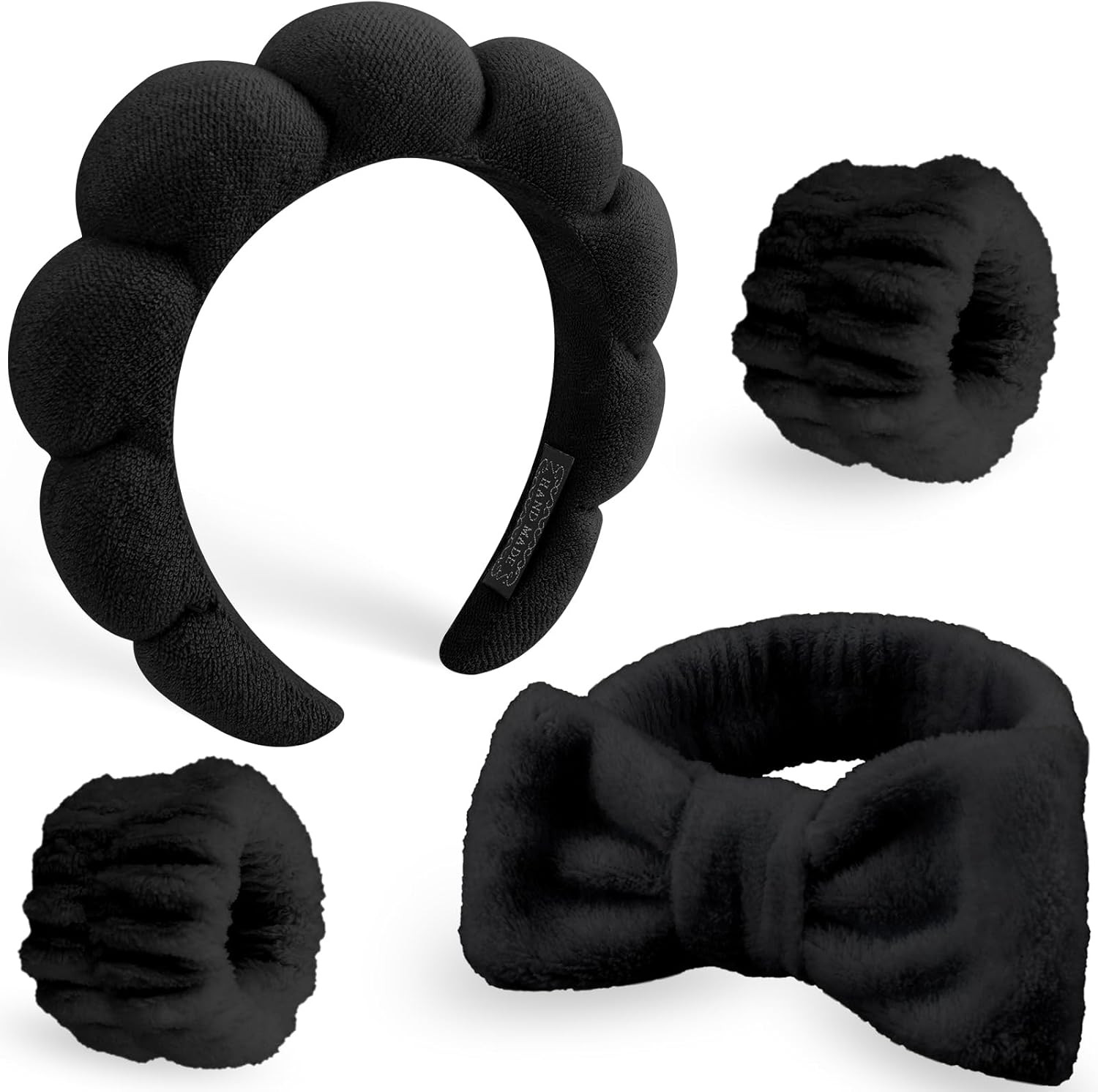 DRESHOW Spa Headband for Washing Face Skincare Hairbands Face Washing Wristband Set Makeup Terry ... | Amazon (UK)