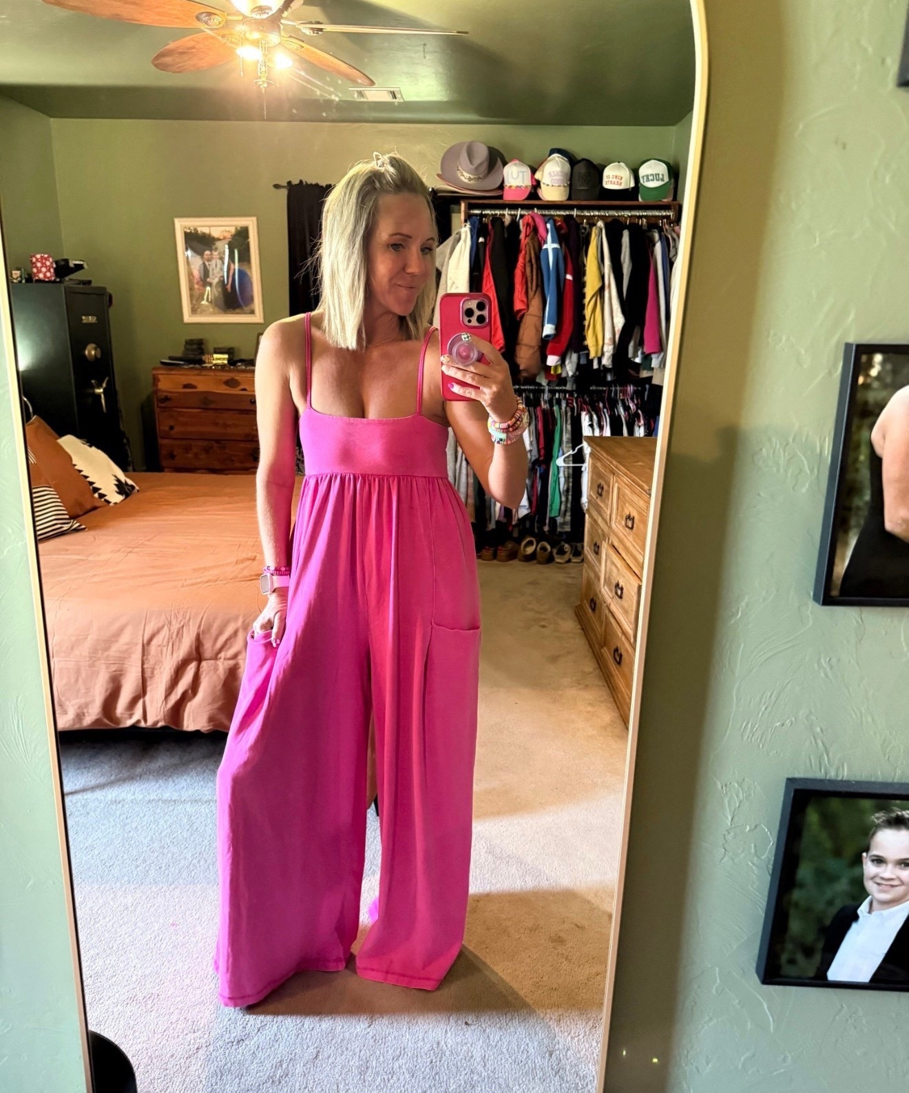 Okay but THIS is your sign to wear the bright outfit 💗🔥
You don’t need a reason to stand out. This jumpsuit from @freepeople is perfect  

Comfy, flattering, and gives confident energy all in one 🙌🏼

This one is a YES for spring/summer or even date night 💕

#ltkstyle #pinkoutfit #springstyle #momstyle #confidenceincolor #ootd #womenwhowearpink


#LTKmomlife #LTKOver40 #LTKootd