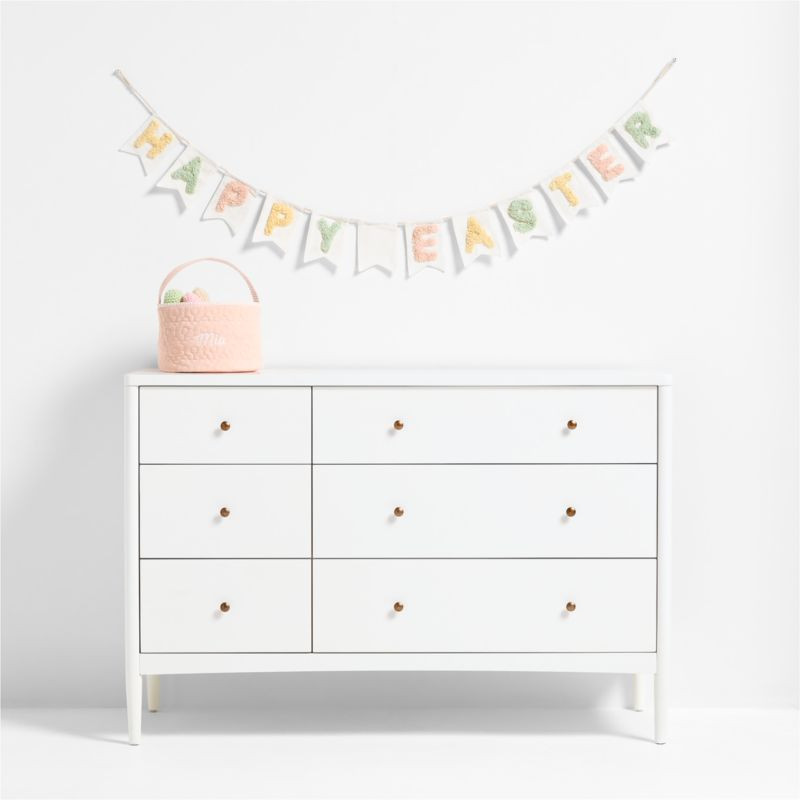 Tufted Happy Easter Garland | Crate & Kids | Crate & Barrel