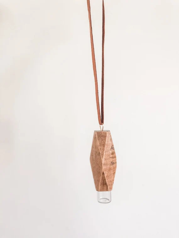 ASCENDANT Reclaimed Wood Top Rollerball Necklace | Etsy | Etsy (US)