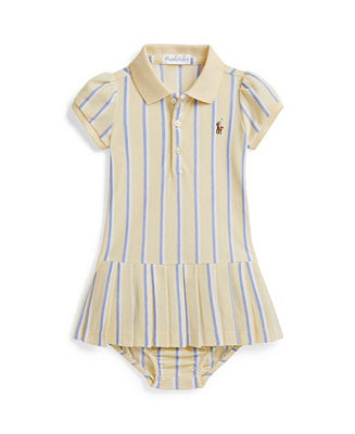 Baby Girls' Striped Polo Dress and Bloomers | Macy's