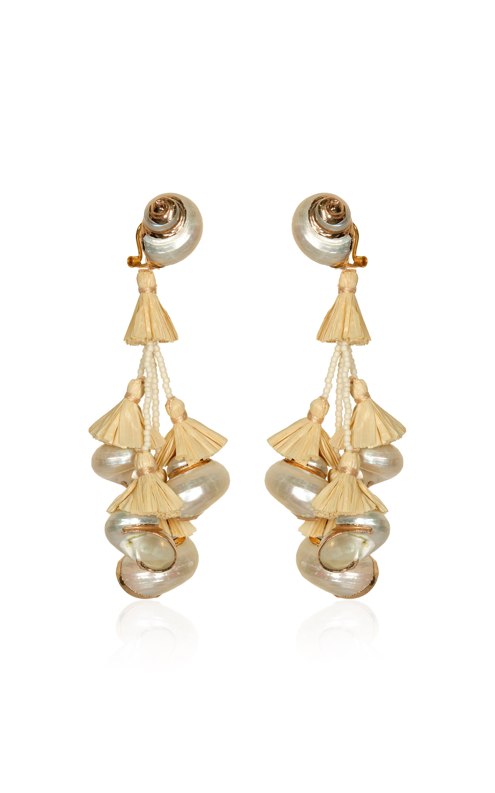 Espiral Sagrado Natural Shell Earrings | Moda Operandi (Global)