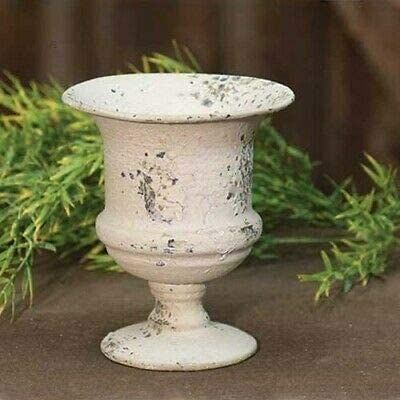 Planter Metal Urn Cream French Country 5.5" High x 4.75" Wide | Amazon (US)