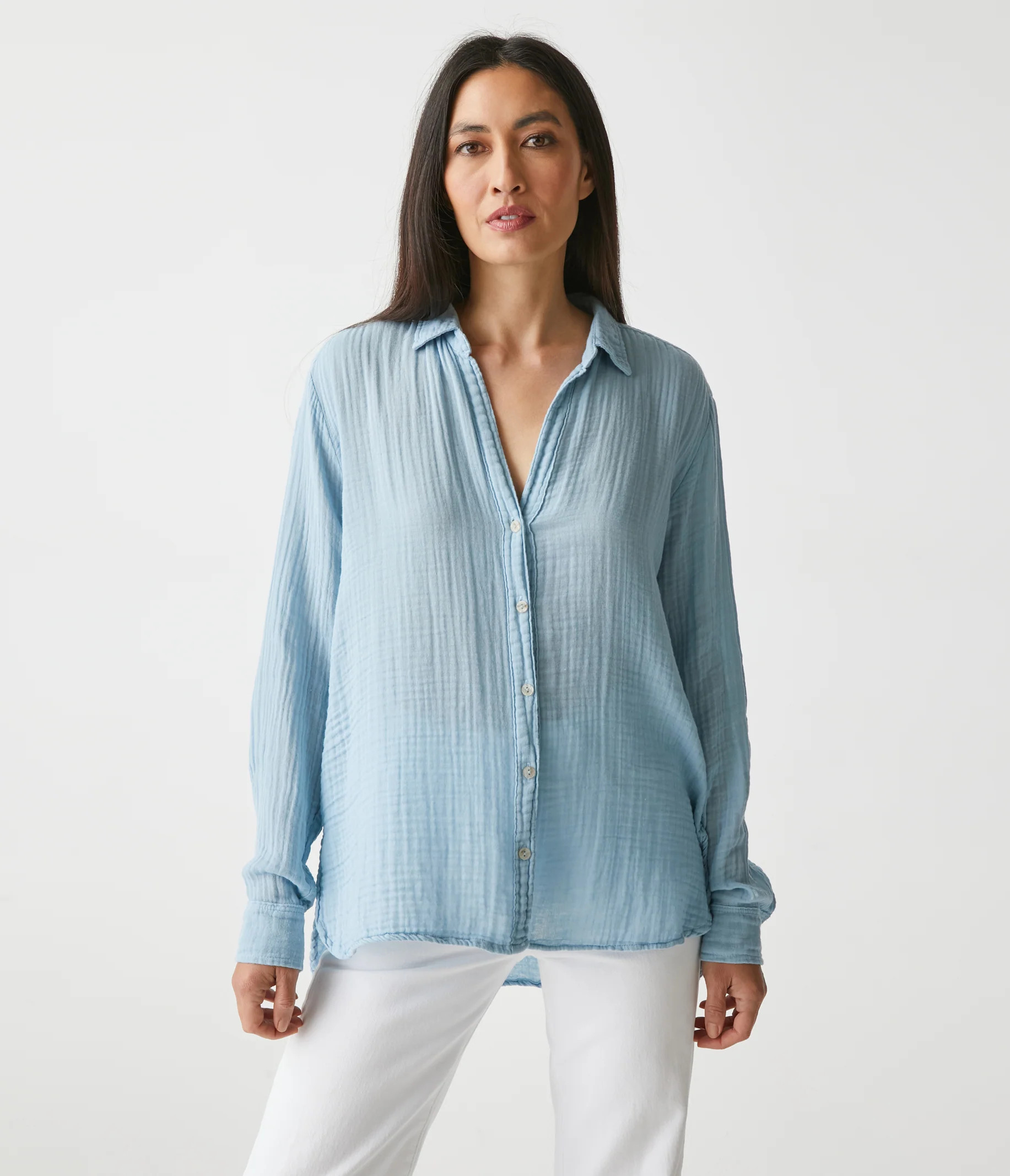 Leo Gauze Button Down Shirt | MichaelStars.com