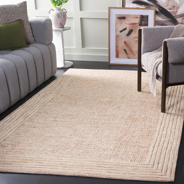SAFAVIEH Handmade Ebony Dorith Contemporary Wool Rug - Bed Bath & Beyond - 40985088 | Bed Bath & Beyond