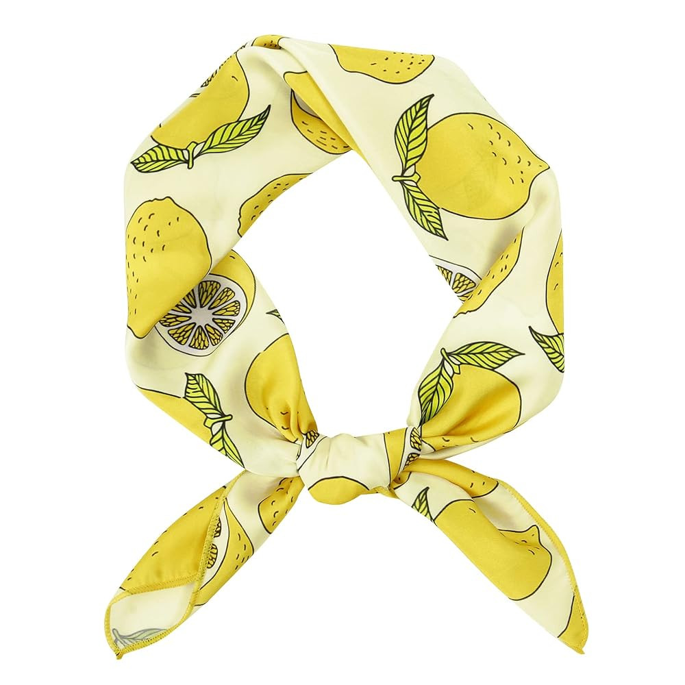 GERINLY Cute Bandana for Women Fruits Printed Square Hair Scarf Headband Summer Accessories Lovel... | Amazon (US)