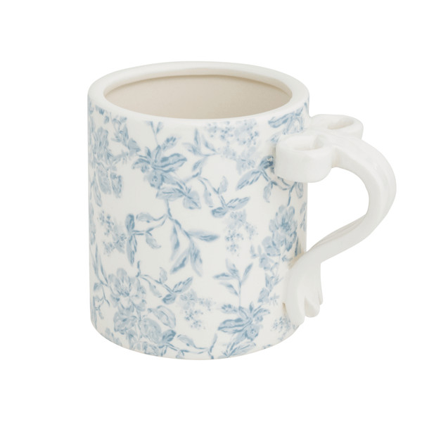 Toile Bow Handle Mug | Mud Pie