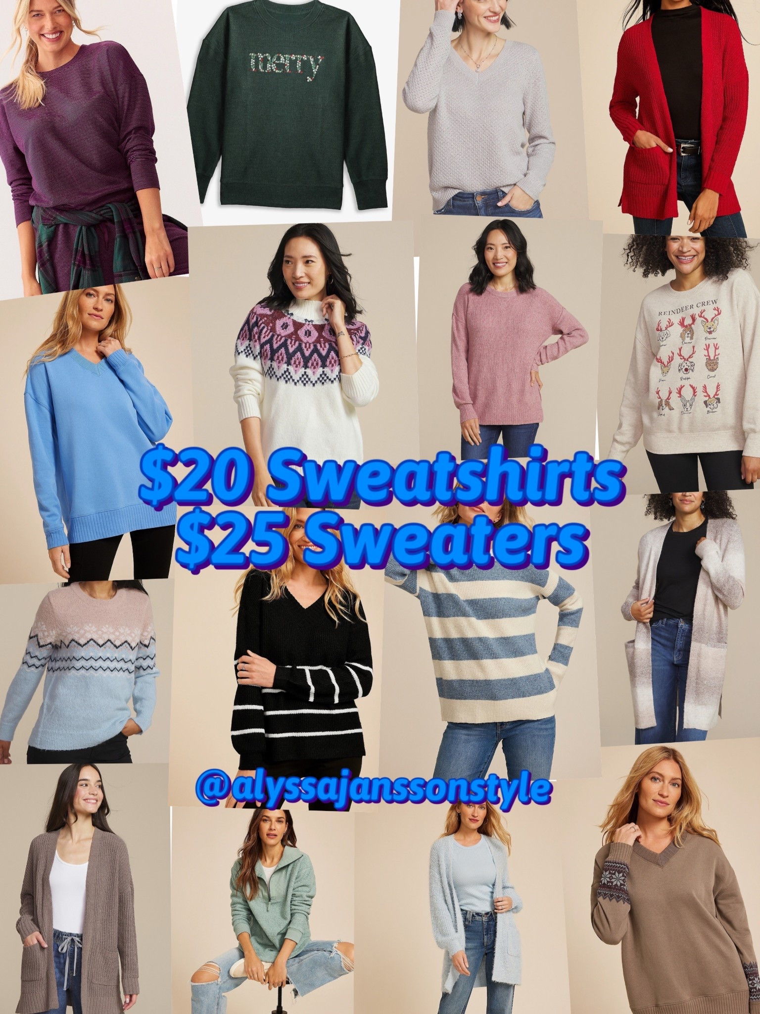 Two days only! $20 sweatshirts and $25 sweaters! 

#LTKHoliday #LTKSaleAlert #LTKSeasonal