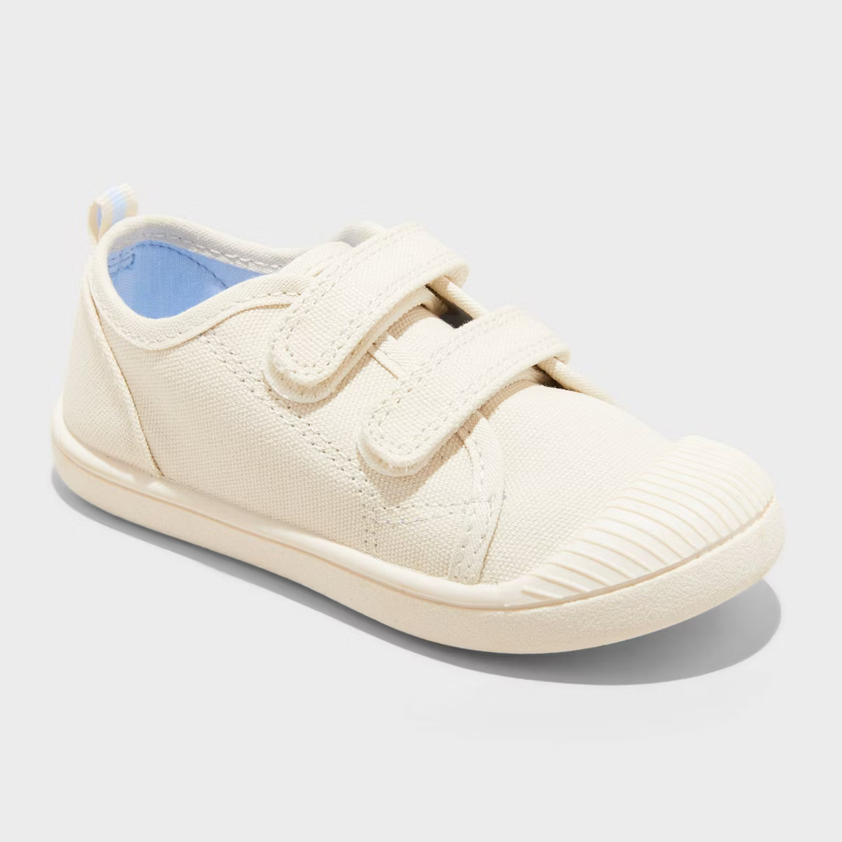 Toddler Parker Sneakers - Cat & Jack™ Ivory 7T: Machine Washable Canvas, Hook and Loop Closure,... | Target