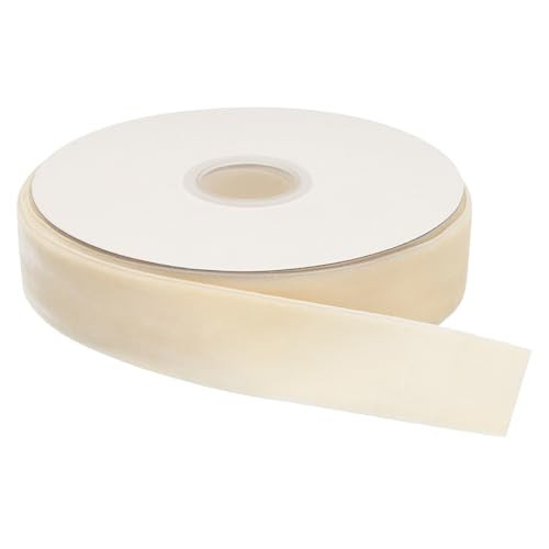 MECCANIXITY Velvet Ribbon Single Face 1 Inch x 25 Yard Cream | Amazon (US)
