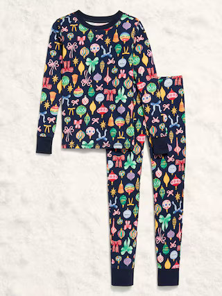 Gender-Neutral Snug-Fit Graphic Pajama Set for Kids | Old Navy (US)