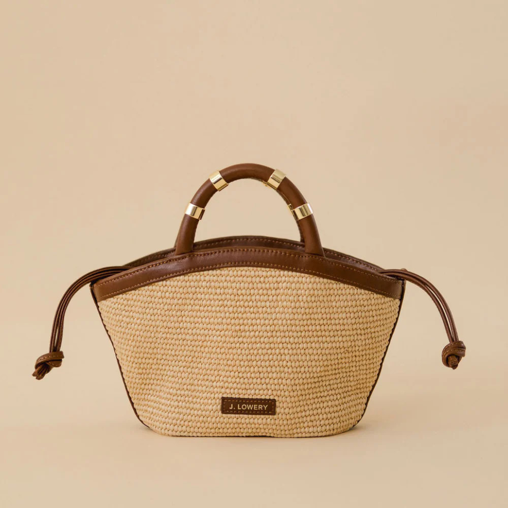 J. LOWERY Raffia Mini Tote | J. LOWERY