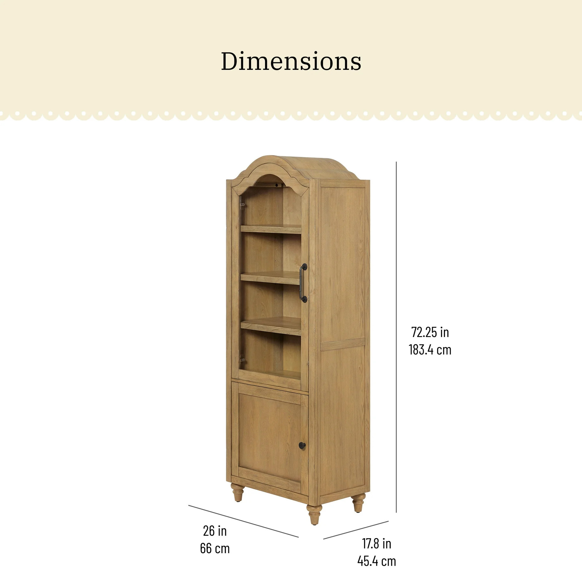 The Pioneer Woman Dining Hutch Cabinet, Medium Brown Finish | Walmart (US)