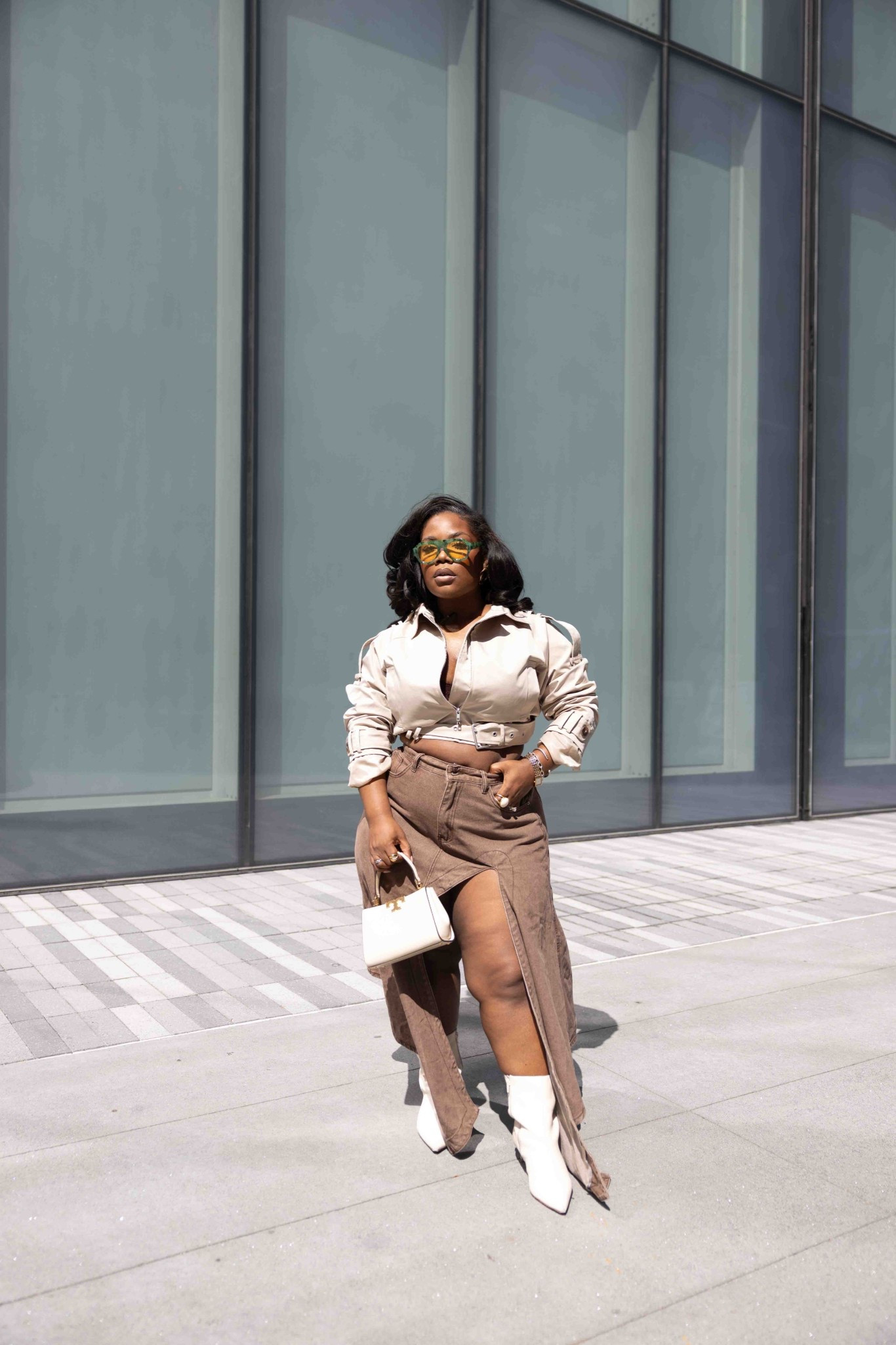 There she glows again ✨

Loving this cropped trench and how versatile it is. Perfect piece for the Fall. This skirt is also such a great designer inspired piece for less. The washed brown denim is chefs kiss. 

#LTKMidsize #LTKNYFW #LTKPlusSize