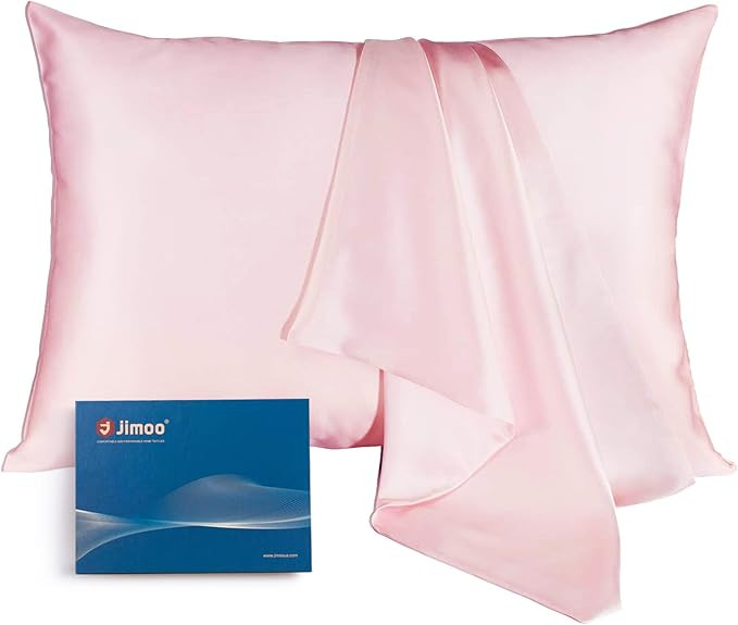 Natural Silk Pillowcase for Hair and Skin with Hidden Zipper, 22 Momme, 600 Thread Count 100% Mul... | Amazon (US)